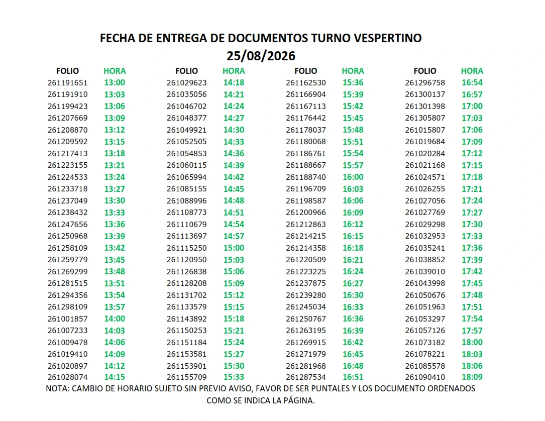 Turno Vespertino 2